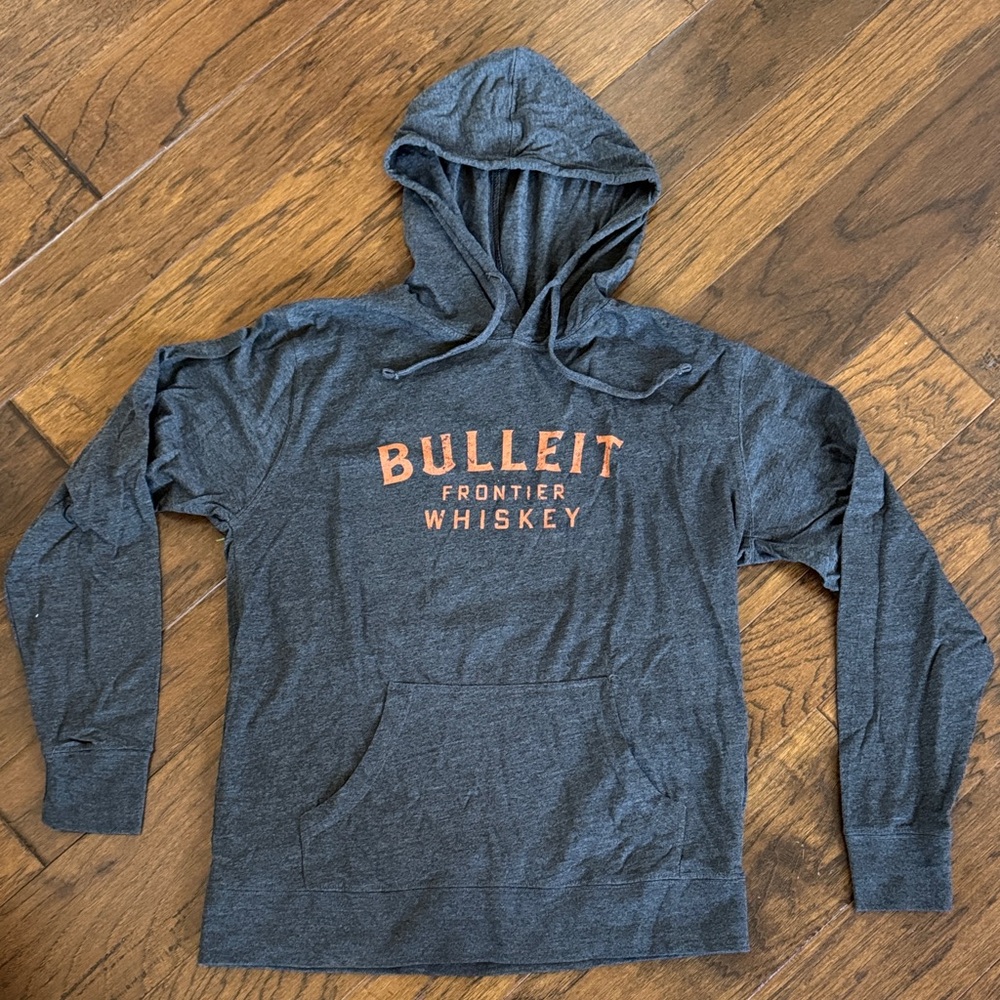 Bulleit Frontier Whiskey Hooded Sweatshirt sz L